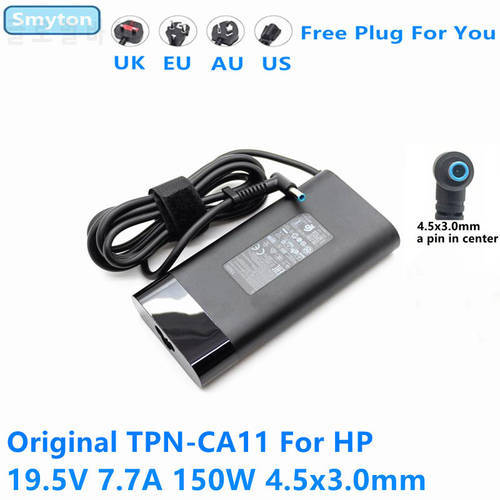 Original 150W AC Adapter Charger For HP ZBOOK 15 G3 G4 OMEN 15-AX000 TPN-CA11 TPN-DA09 19.5V 7.7A Power Supply Laptop Adapters
