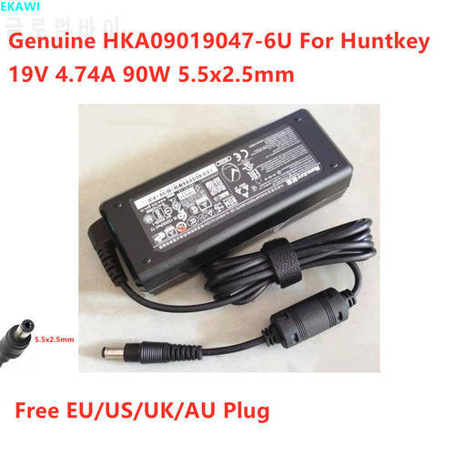 Genuine HKA09019047-6U 19V 4.74A 90W 90.06W 5.5x2.5mm AC Adapter For Intel NUC8 Huntkey Laptop Power Supply Charger