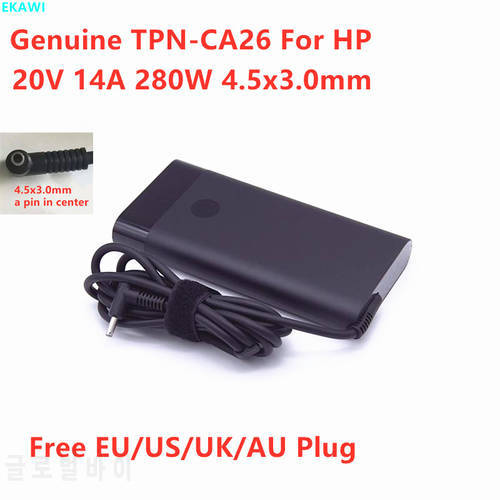 Genuine TPN-CA26 20V 14A 280W TPN-LA27 M94073-001 M94073-002 M95376-001 AC Adapter For HP OMEN Laptop Power Supply Charger