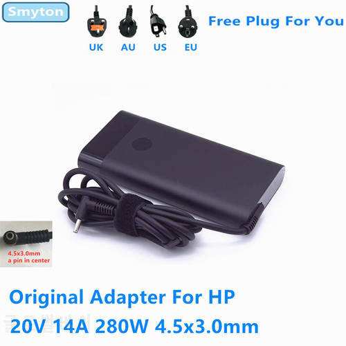 Original 280W AC Adapter Charger For HP 20V 14A TPN-CA26 TPN-LA27 M95376-001 Gaming Laptop Power Supply