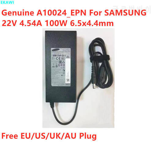 Genuine A10024_EPN 100W 22V 4.54A AC Adapter For SAMSUNG LS34E790C LS34E790 CHG70 S34 A10024-EPN Monitor Power Supply Charger