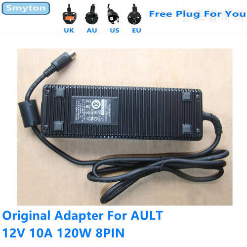 Original MW122KA1223F52 MEDICAL Power Supply Charger For AULT 12V 10A 120W 8PIN AC Adapter