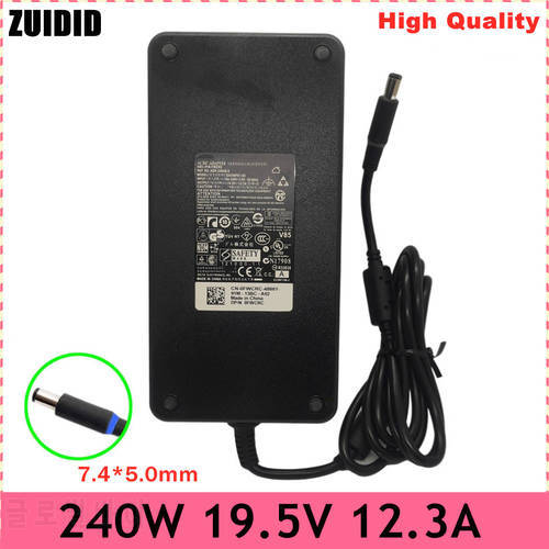 19.5V 12.3A 240W 7.4*5.0mm ADP-240AB D Laptop AC Power Adapter Charger For Dell Alienware M17X J211H PA-9E Precision M6500 M6600