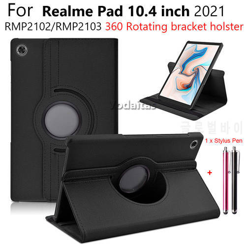 for Realme Pad RealmePad 10 4 11 inch Case 360 Degree Rotating Stand Tablet CoverRealme Pad 10.4 inch 2021 Pad 11 2022 Case