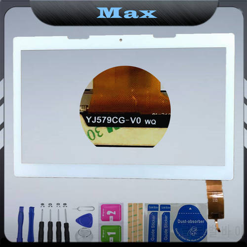 For YJ579CG-V0 WQ tablet PC touch screen Glass material Panel Digitizer Glass Replacement with tools YJ579CG-V0 WQ touch screen