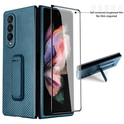 Multifunctional Special Material Carbon Fiber Phone Case Abrasion-resistant Compatible with Z fold 3
