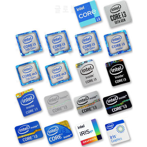 Special 6th 7th 8th 9th 10th Gen i3 i5 i7 i9 Celeron Intel Xeon Pentium Processor Dolby Nvidia Sticker Label decal