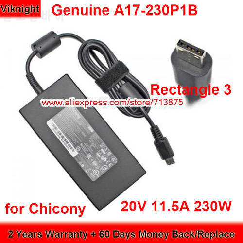 Genuine Chicony A17-230P1B AC Adapter 20V 11.5A 230W Charger A230A037P for Msi gp66 leopard 10ug-036ca 10UG-008UK gp76 ge66