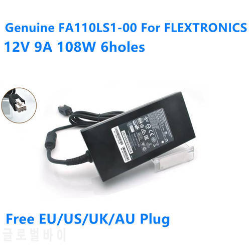 Genuine 12V 9A 108W 6holes FA110LS1-00 Power Supply AC Adapter For FLEXTRONICS CISCO ISR 4321/K9 PWR-4320 341-0701-03 Charger