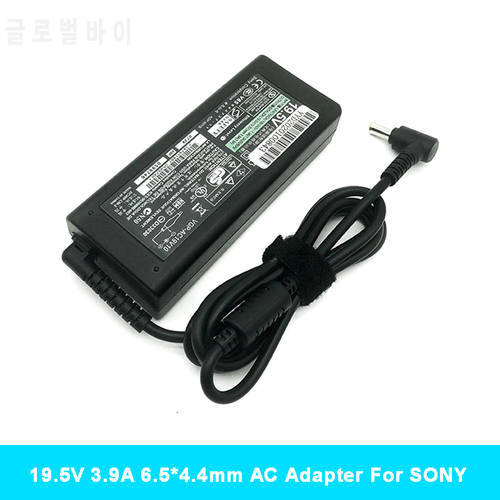 76W 19.5V 3.9A 76W 6.5*4.4mm Laptop AC Power Adapter Charger for SONY VAIO VGP-AC19V37 VGP-AC19V38 VPCW AC19V20 AC19V19 AC19V34