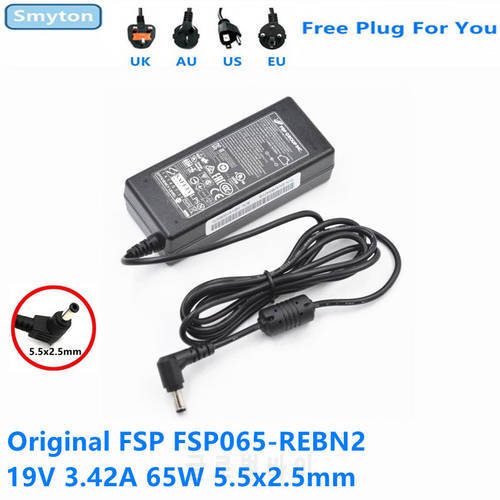 Original FSP FSP065-REBN2 65W 19V 3.42A 5.5x2.5mm FSP065-RECN2 Switching Power Adapter DA-65C19 For Intel NUC Kit Mini PC 74-5