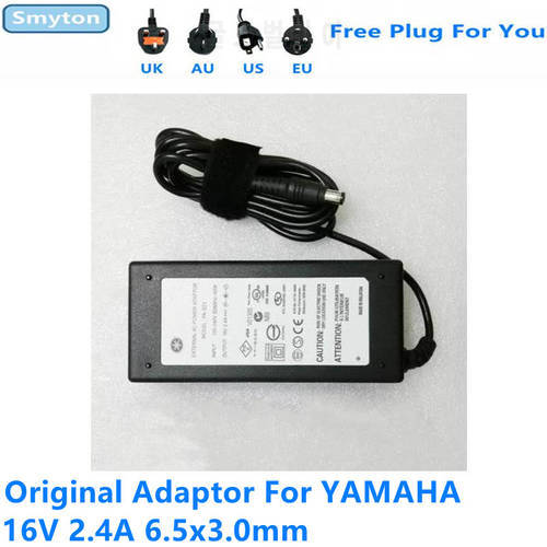 Original AC Adapter Charger For YAMAHA 16V 2.4A PA-301 PA-300 PA-300C PSR-S550 PSR-S650 PSR-SX900 Power Supply Switching Adaptor