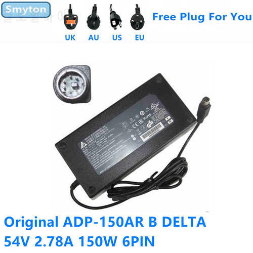 Original AC Adapter Charger For DELTA 54V 2.78A 150W 6pin ADP-150AR B Power Supply