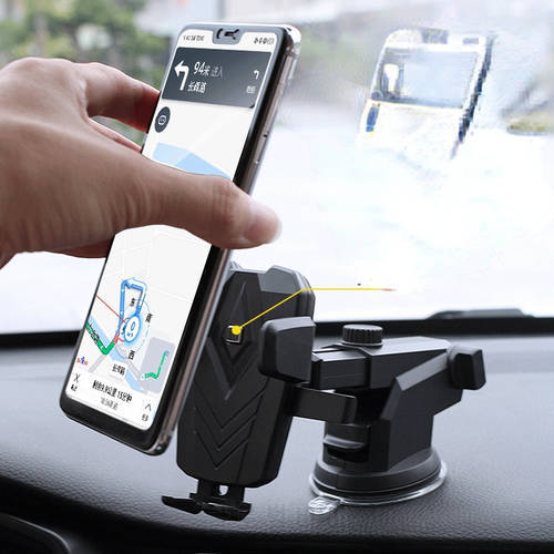 Sucker Car Phone Holder Mobile Phone Holder Stand In Car No Magnetic GPS Mount Support for IPhone 13 12 11 Xiaomi HUAWEI