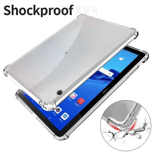 Fashion Transparent Soft Case For Huawei MediaPad T5 T3 10 8 7 M3 8.4 Tablet Case Cover