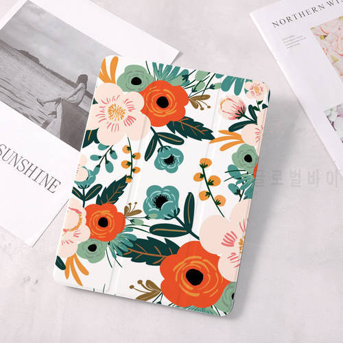 Flower Cover for iPad Case Air 4 5 10.2 inch 7th 8th 9th Generation 9.7 inch 5th 6th Air 1 2 3 Mini 4 5 6 iPad Pro 2021 Cover