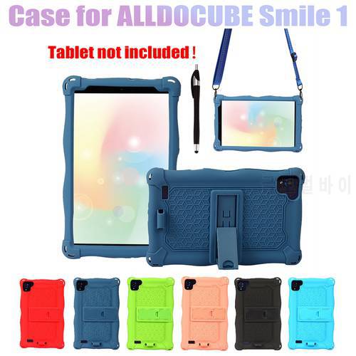 Silicone Case For ALLDOCUBE Smile 1 8Inch Tablet Case Tablet Stand With Pen And Strap For ALLDOCUBE Smile1