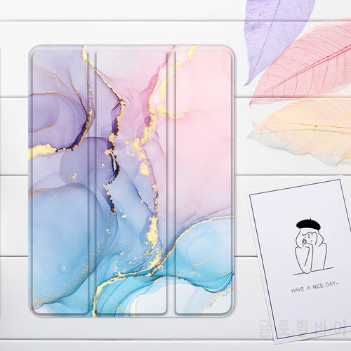 Abstract Watercolor For iPad Air 4 10.9 Case Air 2 9.7 For iPad 8th 9th Generation 10.2 Mini 6 Pro 11 Cover With Pencil Holder