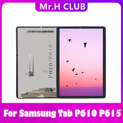 Original For Samsung Galaxy Tab S6 Lite 10.4 P610 P615 P615N P617 LCD Display Assembly +Touch Screen Digitizer Replacement Parts