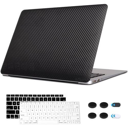 Carbon fiber skin decal compatible MacBook Air 13 pro 14 16 A2337 m 1a2179 A1932 A2338 A2289 Pu protection decal, keyboard cover