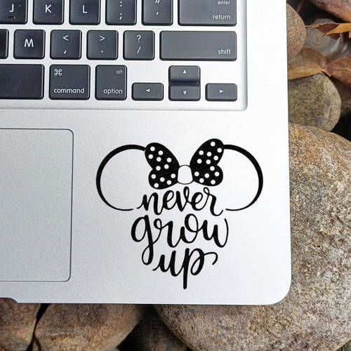 Never Give Up Inspired Saying Laptop Skin Sticker for Macbook Pro 14 Retina Air 11 13 15 inch Mac Vinyl Notebook Trackpad Decal