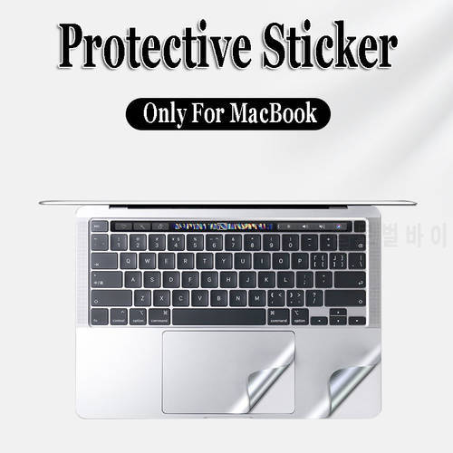 Protective Sticker Cover for Apple Macbook Air 13 A1932 Case Macbook Pro A2442 A2485 Top/Bottom/Touchpad/trackpad Protector Skin
