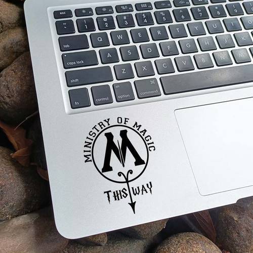Ministry of Magic Symbol Laptop Sticker for MacBook Pro Air Retina 11 13 15 inch Mac Book Notebook Trackpad Decal Touchpad Skin