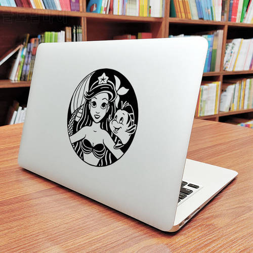 Little Mermaid Laptop Sticker for Macbook Pro 14 16 Air Retina 12 13 15 Inch Mac Skin Vinyl Asus Zenbook Ux303u Notebook Decal