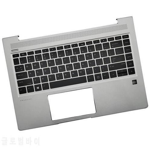 New Original for HP Probook 440 G6 445 G6 G7 Laptop Palmrest Cover Top with US Keyboard L44589-001 L44588-001 Sliver