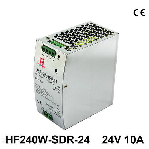 New Hengfu HF240W-SDR-24 Adapter Charger DC 24V 10A Single Output guide installation Switching Power