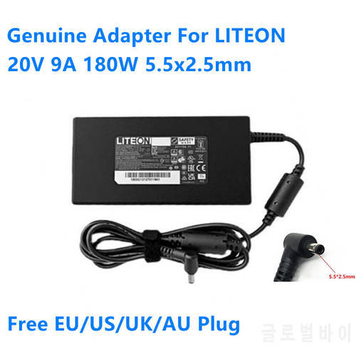 Genuine 20V 9A 180W 5.5x2.5mm LITEON PA-1181-76 AC Adapter For Colorful Hasee Clevo MSI Laptop Power Supply Charger