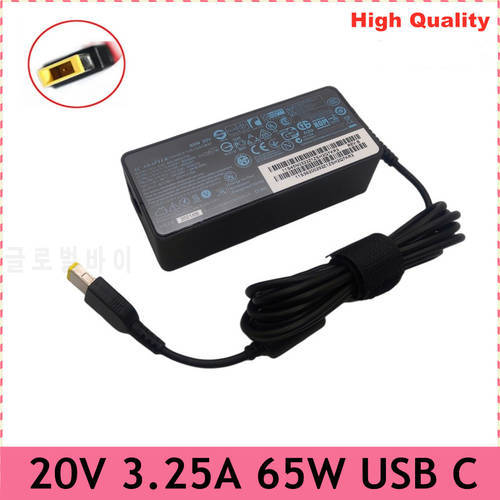 20V 3.25A 65W USB AC Power Adapter Laptop Charger for Lenovo X1 Carbon E431 E531 S431 T440s T440 X230s X240 X240s G410 G500 G505
