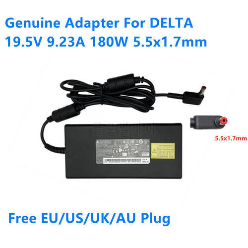 Genuine 19.5V 9.23A 180W 5.5x1.7mm DELTA ADP-180TB F Power Supply AC Adapter For ACER NITRO 5 AN517 H2FW071043K Laptop Charger