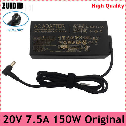 150W 20V 7.5A 6.0x3.7mm ADP-150CH B Power Adapter For ASUS TUF Gaming FX705DT FX505D FX505DU FX505DT A18-150P1A Laptop Charger