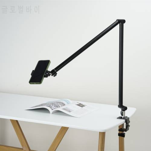 Camera Phone Tripod Table Stand Set Overhead Shot Photography Adjustable Arm Stand for Phone Camera Ring Light Lamp