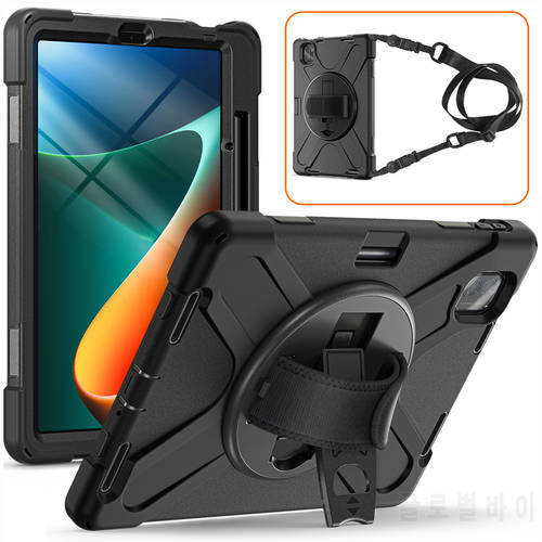 Case for Xiaomi Mi Pad 5 Heavy Duty Shockproof Rugged Cover with Kickstand Hand Shoulder Strap for Xiaomi MiPad 5 Pro 11