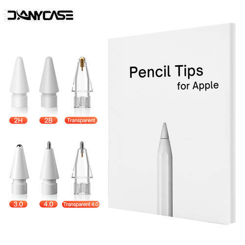 for Apple pencil tip Double Layer 2B & HB & Thin Tip & Transparent Nib For Apple Pencil 1st 2nd Generation Nib iPad Stylus Pen