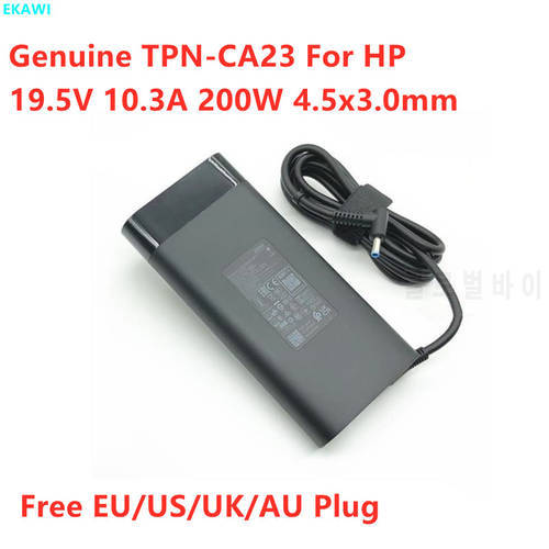 Genuine TPN-CA23 19.5V 10.3A 200W TPN-DA23 L00818-850 AC Adapter For HP OMEN 15 ZBOOK 17 G5 G4 G3 Laptop Power Supply Charger