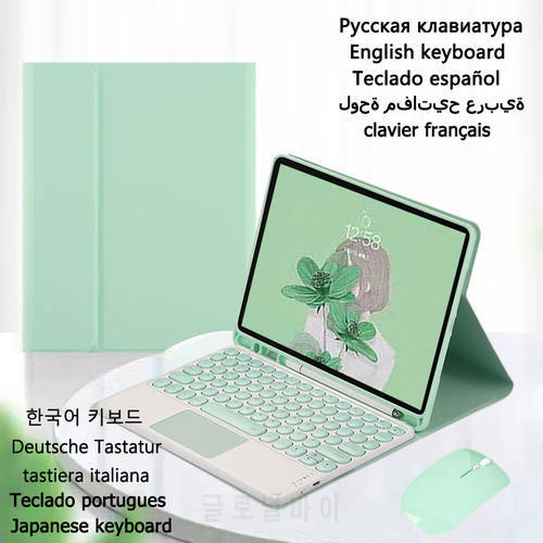 Cover for Samsung Tab A7 Case SM-T500 T505 Keyboard Case for Samsung Galaxy Tab A7 Case 10.4 Touchpad Keyboard Funda Teclado