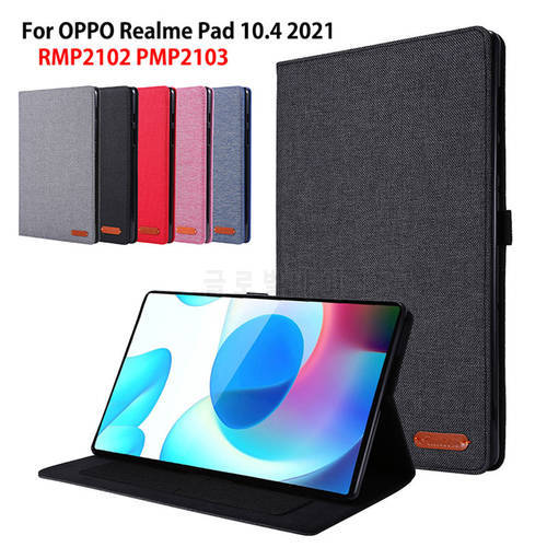 Case For OPPO Realme Pad 10.4 2021 RMP2102 RMP2103 Case Cover Funda Tablet Protective Flip Stand Soft TPU Back Coque