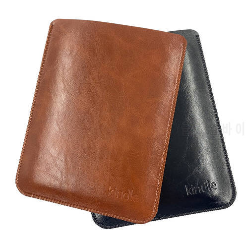 2021 PU Leather 6.8 Inch Sleeve Pouch For All New Kindle 2019 10th 8th 7th 6th Paperwhite 1 2 3 4 5 Case Tablets Cover
