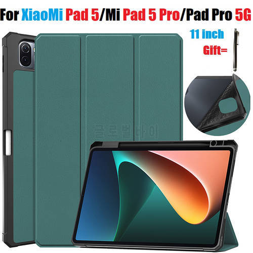 Case For Xiaomi MiPad 5 Pro/ Pad5 tablet Smart Shell Stand Cover Magnetic Adsorption for MI PAD 5 MiPad5 pro 11 inch with Stylus