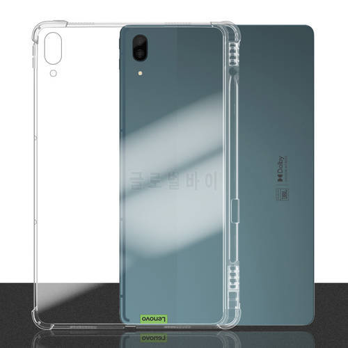 Transparent Cover For Lenovo Tab P11 2021 11 inch p11 Pro 11.5&39&39 TB-J706F J606F With Pencil Holder TPU Silicon Back Tablet Case