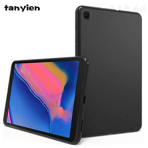 Tablet Case For Samsung Galaxy Tab A 8.0 & S Pen 2019 SM-P200 SM-P205 P200 P205 Flexible Soft Silicone Black Shell Back Cover