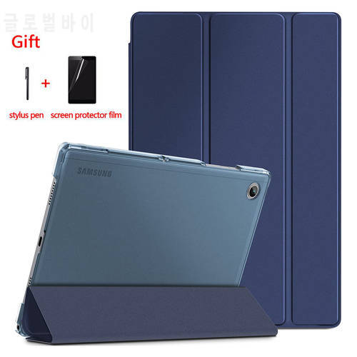 For Samsung Galaxy Tab A8 10.5 Inch 2021 Tablet Case SM-X200/X205 Tri-fold Stand Protective Tablet Case For A7 Lite SM-T220/T225