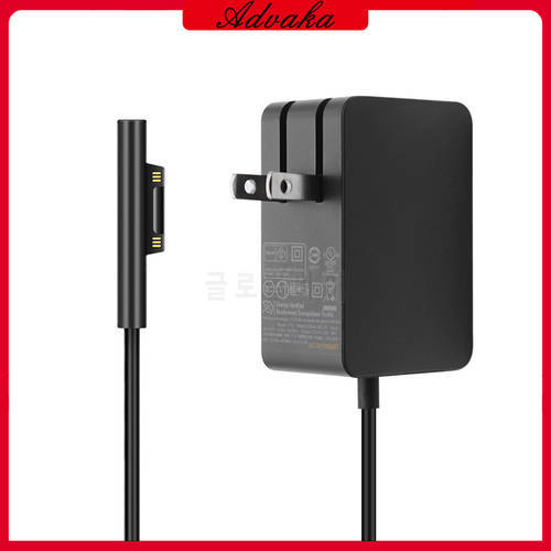 Advaka 15V 1.6A 24W AC Adapter Charger Wall Power Supply For Microsoft Surface Pro 6/5/4/3 Carregador