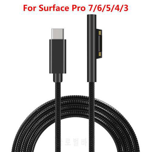 Type-C Power Charger Pd Fast Charging Cable for microsoft- Surface Pro 3 4 5 6 7 Shipping