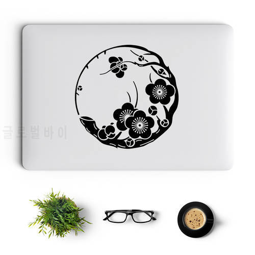Japanese Culture Traditional Crest Laptop Sticker for Macbook Pro 14 16 Retina Air 11 13 15.6 Inch Mac Skin Vinyl Notebook Decal