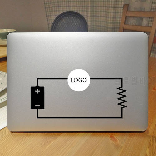 Circuit Logo Power Creative Vinyl Laptop Decal Sticker for Macbook Pro 14 16 Retina Air 12 13 15 Inch Mac Skin Notebook Decor