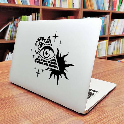 ALL Seeing Eye Religious Laptop Sticker for Macbook Decal Pro 14 16 Air Retina 12 13 15 Inch Mac Case Skin Vinyl Notebook Decor
